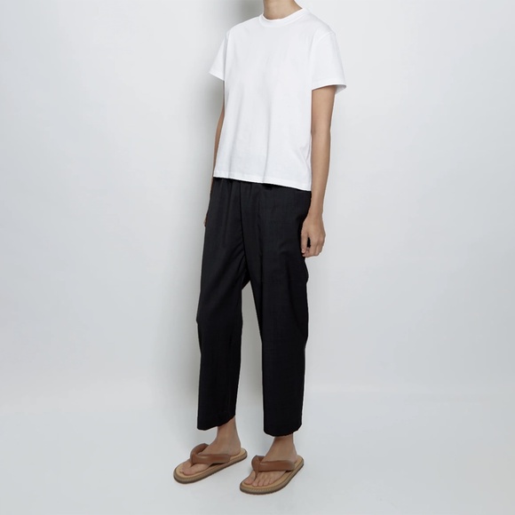 Sofie D'Hoore black wool crepe punch pant trouser 38 S M - Picture 3 of 11